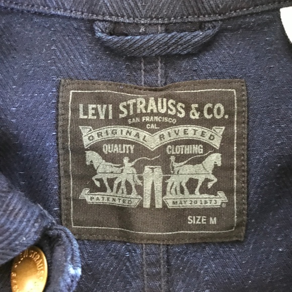 Mens Levis Indigo Engineered Workwear Herringbone - Picture 5 of 8